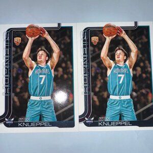 x2 2025-26 Topps Base KON KNUEPPEL RC Charlotte Hornets #204 M/NM